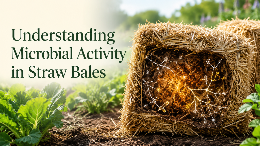 Understanding microbial activity in strawbale
