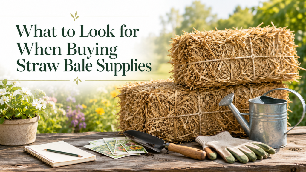 what to look for when buying strawbale supplies