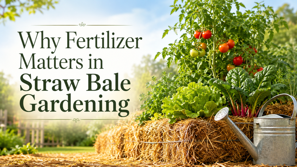 why fertilizer matters in strawbale gardening image