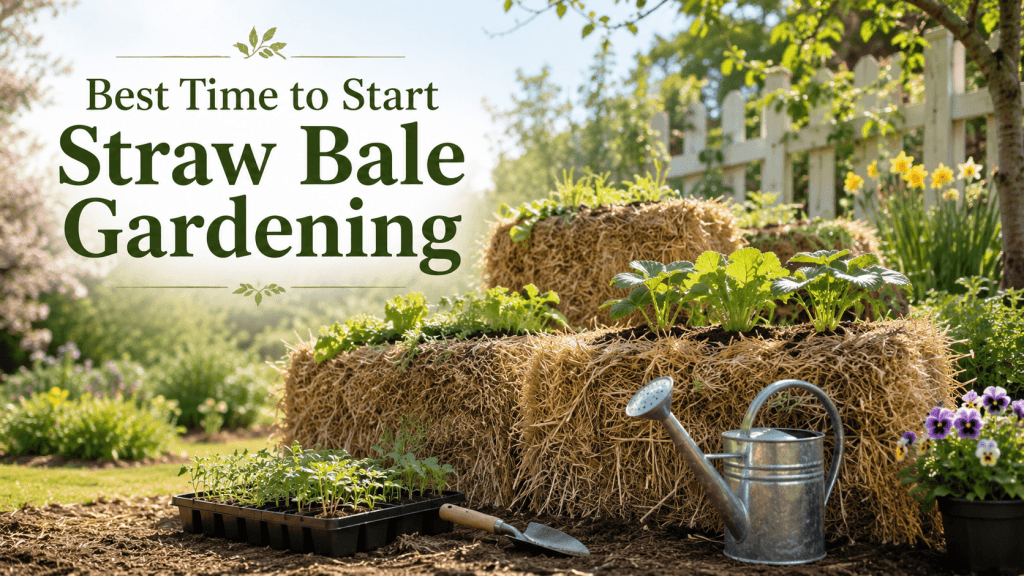 best time to start strawbale gardening