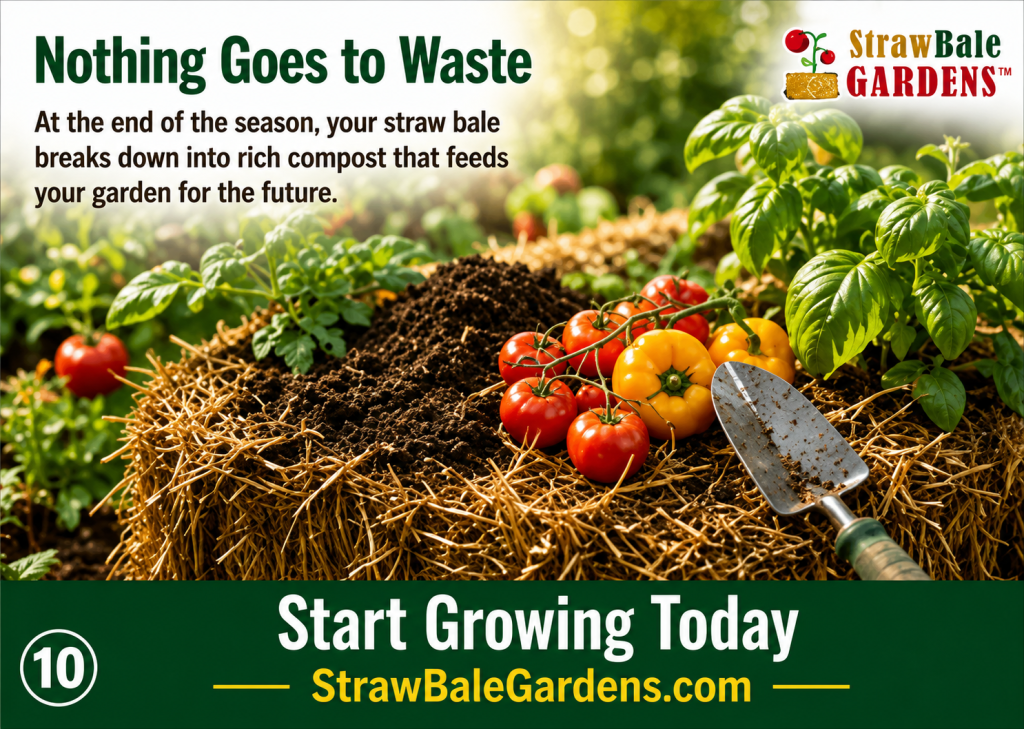 Straw bale gardening