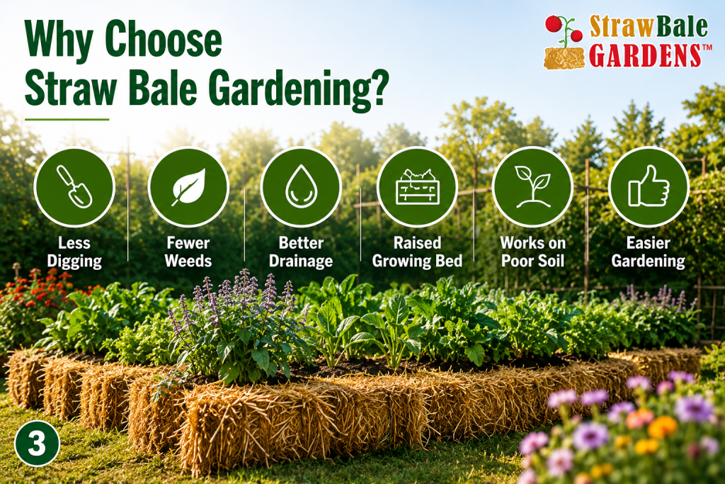 Why choose strawbale gardening