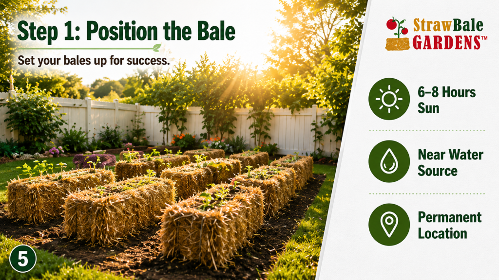 Position the bale
