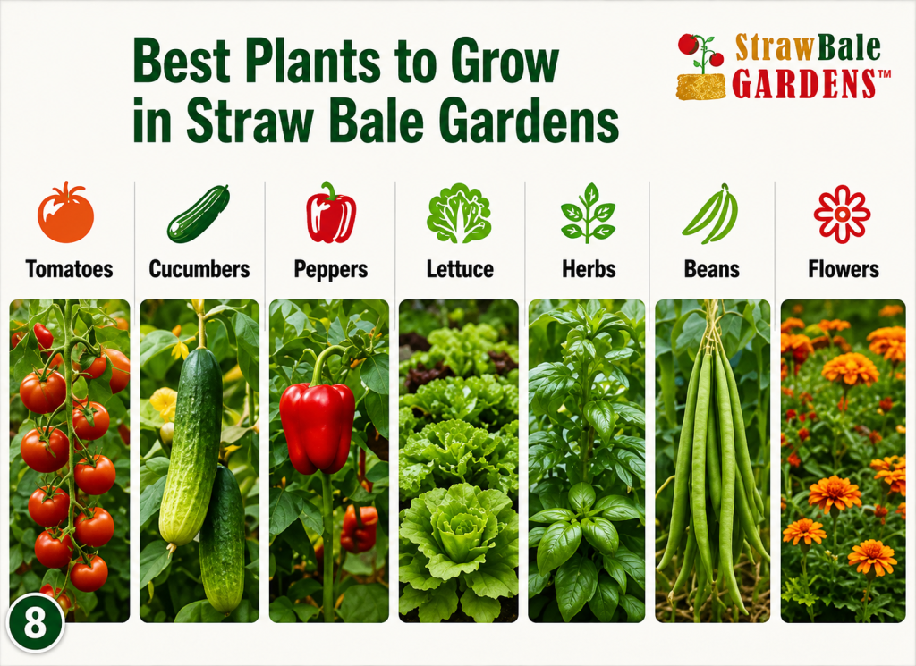 Best plants to grow in straw bale gardens