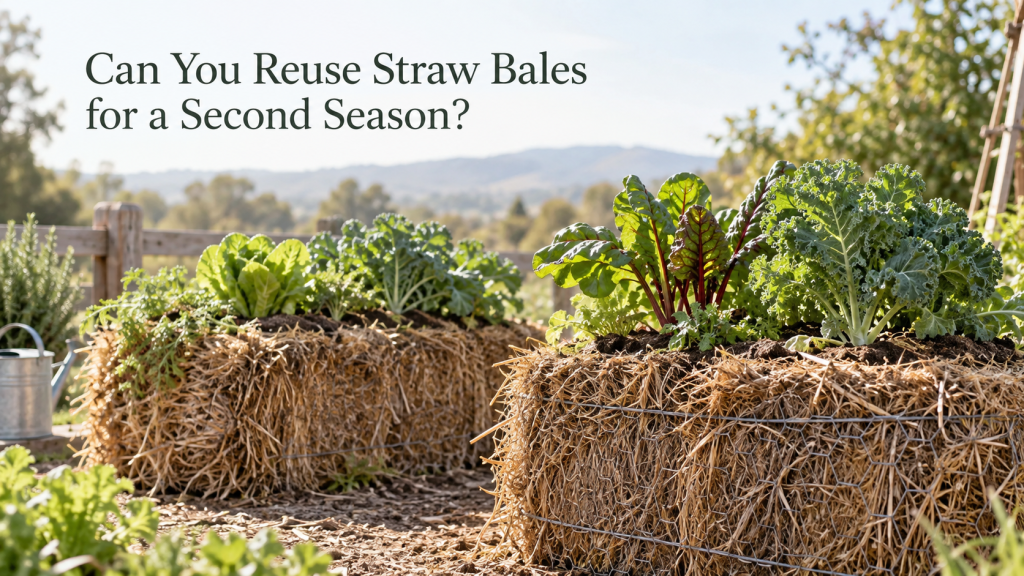 Can you reuse strawbales for a second season